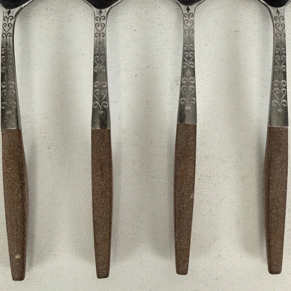 VTG Interpur Stainless Flatware 6 Pcs TABLE SPOONS 7 3/4
